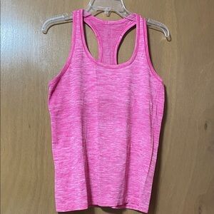 lululemon athletica Heathered Pink Racerback Tank